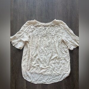 LOFT Cream Lace Blouse